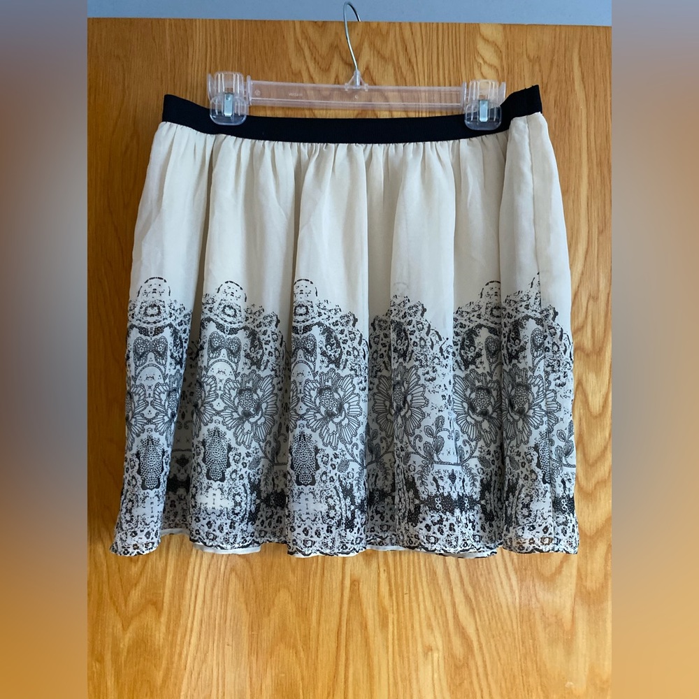 American Eagle Outfitters Black and White Skirt | M